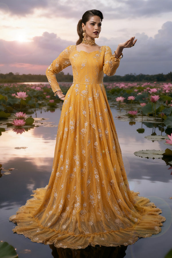 BAMBER CHIFFON | EMBROIDERED | E1715